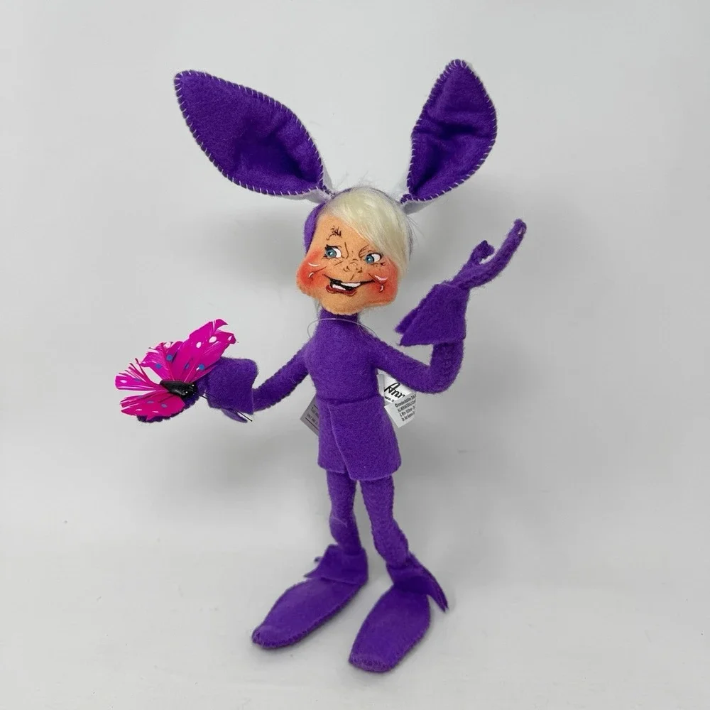 Annalee Doll 2009 Lavender Bunny Elf Butterfly‎ 10